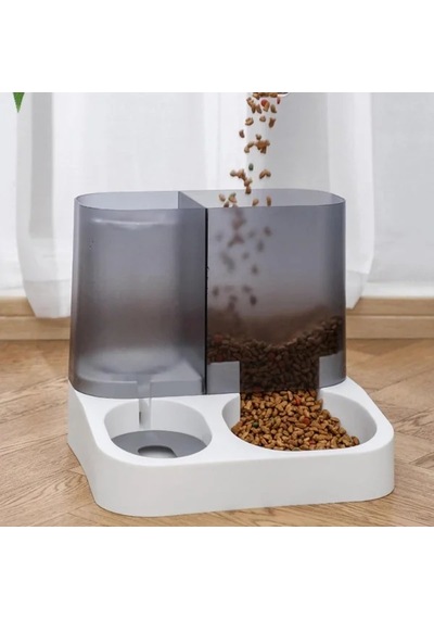 2'si 1 Arada Otomatik Kedi Mama Ve Su Kabı