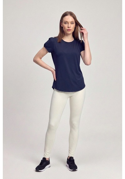 Scorp Bloom Ruched Kadın Spor Tişört Lacivert Standart