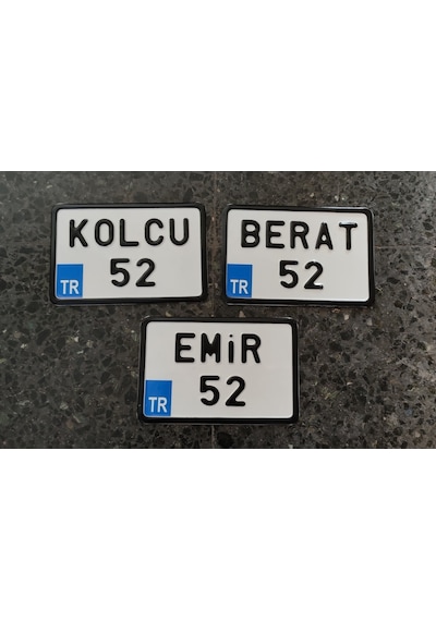 Dekor Plaka.Bisiklet Plakası.Kare Plaka.Motor Plakası Türkiye