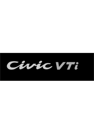 Honda Civic Vti Arka Bagaj Seti Honda Vti Sticker