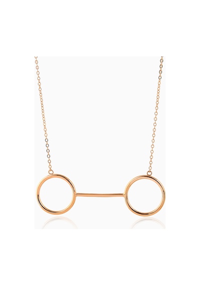 Kuyumcudukkani Zincirli"sen Ve Ben İfadeli Elişi"figürlü Kolye-37101-r Rose Gold