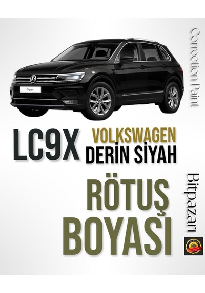 Lc9x - Derin Siyah - Volkswagen Profesyonel Rötüş Boyası - Taş Izi Ve Çizik