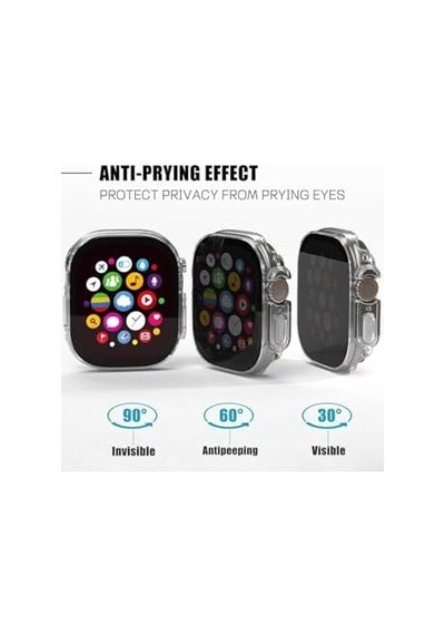 - İle Uyumlu Ultra 1/2/3 49mm Pricvacy Hayalet Ekran Ve Sert Pc Kasa Koruyucu 32