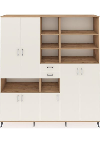 Hyperion Dolap 17 Raflı 2 Çekmeceli 7 Kapaklı 220x44x243 Çam-aytaşı/aytaşı Aytası/aytası Hyperion Dolap 17 Raflı 2 Çekmeceli 7 Kapaklı 220x44x243 Çam-aytaşı/aytaşı Aytası/aytası