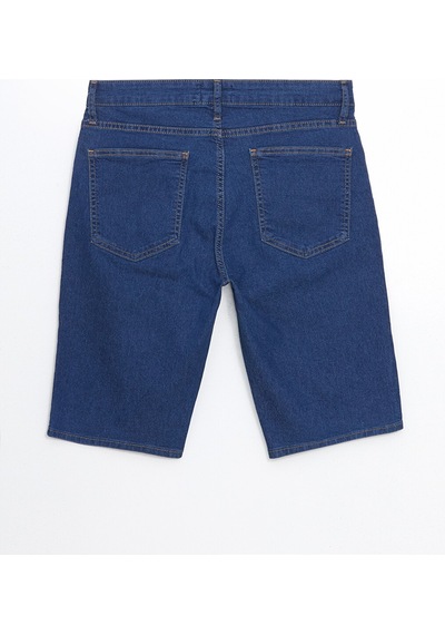 Lcw Eco İndigo Standart Kalıp Erkek Jean Şort