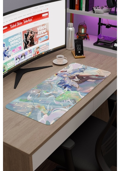Ganyu Genshin Impact Anime Gacha V5 - 70x30 Xl Gaming Mouse Pad Fare Altlığı