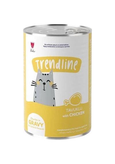 Trendline Soslu Tavuklu 400 Gr Yetişkin Konserve Kedi Maması