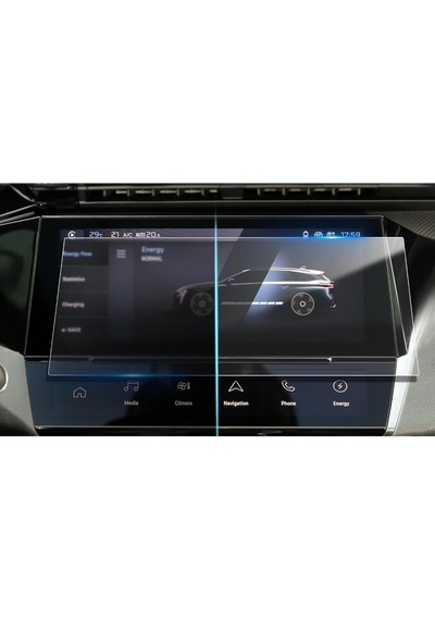 Peugeot 408 10 İnç Ekran Koruyucu Multimedya Şeffaf Nano