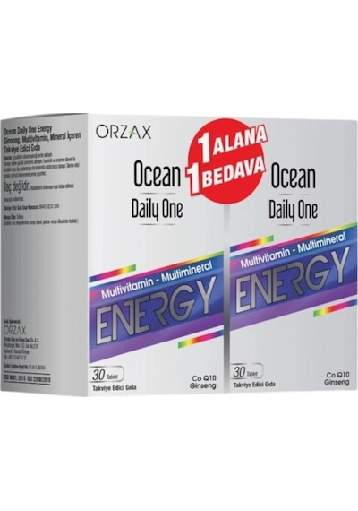 Ocean Daily One Energy Multivitamin-multimineral Koenzim Q10 Ginseng 30+30 Tablet