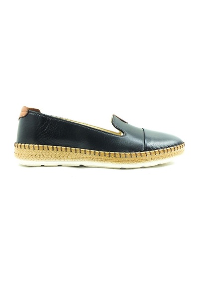 Marine Shoes Hakiki Deri Günlük Bayan Ayakkabı Siyah 86 P01