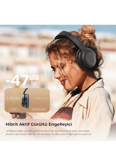 Soundpeats SPACE PRO Hi-res Bluetooth 5.4 Kablosuz Kulak Üstü Kulaklık