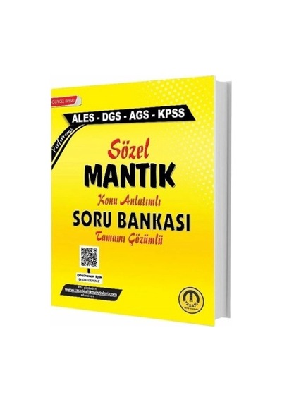 Tasarı Yayınları Ales Dgs Kpss Meb-ags Sözel Mantık Konu Anlatımlı Soru Bankası Çözümlü