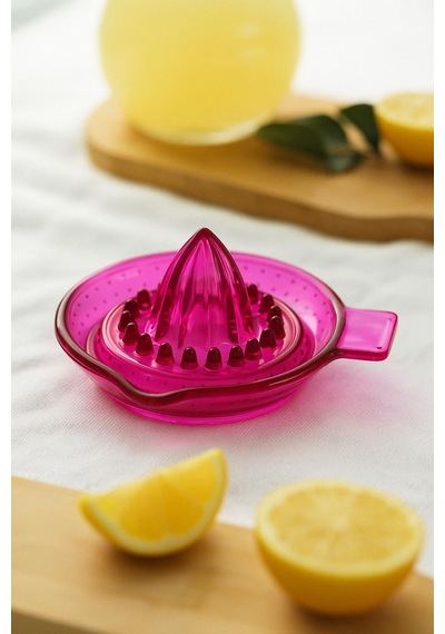 Akrilik Pembe Limon Sıkacağı Pratik Limon Sıkacağı