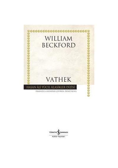 Vathek Ciltli / William Beckford