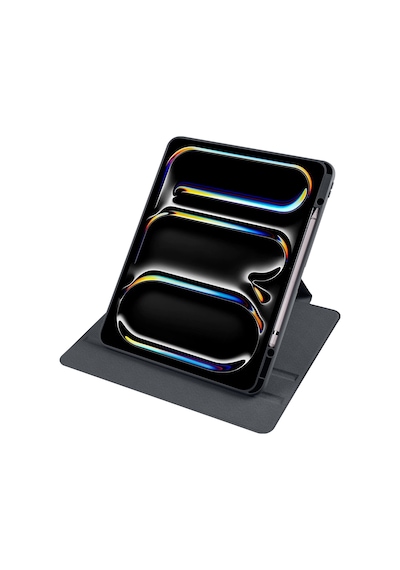 Apple Uyumlu iPad, Pro 11inç M4 2024 Kılıf Termik Kalem Bölmeli Dönebilen Standlı Kılıf A2836 A2837 A3006