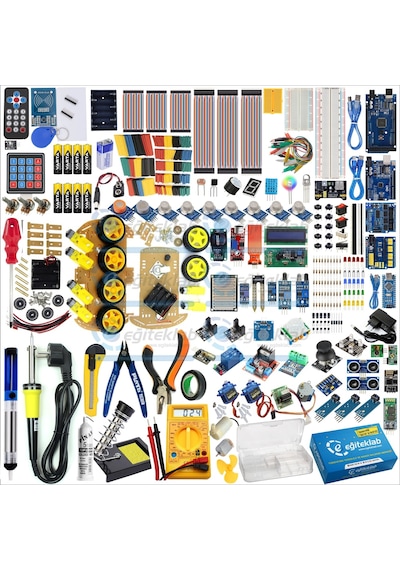 Arduino Mega Premium Pro Plus Sensör Eğitim Seti