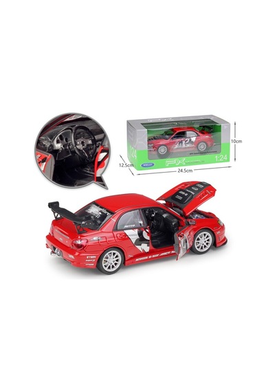 Subaru Impreza Performance Apr Model Araba - Welly 1/24 Ölçek