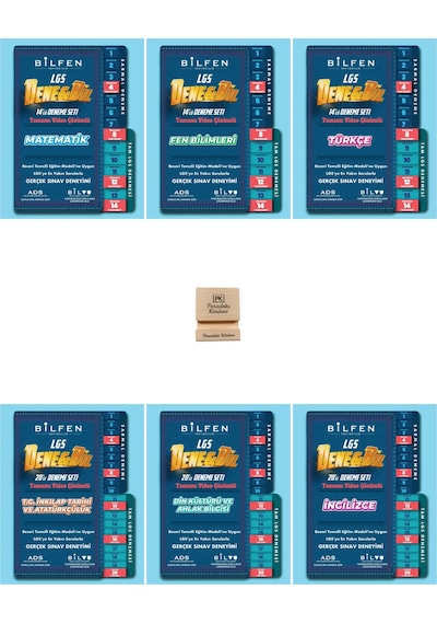 Bilfen Lgs 8. Sınıf Denebil Matematik Fen Türkçce İnkılap Din Ve İngilizce Deneme 6lı Set + Pk Stand