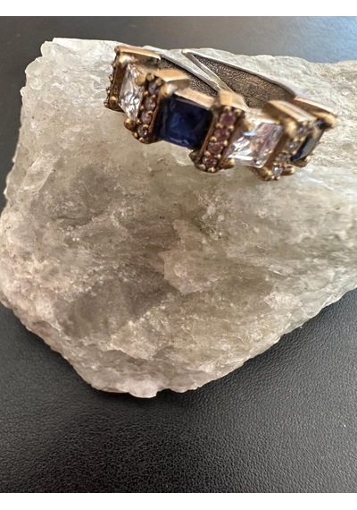 Aysesa Doğal Safir Ve Zirkon Taşlı Kadın Gümüş Yüzük 925 Ayar 7.24 Gram Aysesa Doğal Safir Ve Zirkon Taşlı Kadın Gümüş Yüzük 925 Ayar 7.24 Gram
