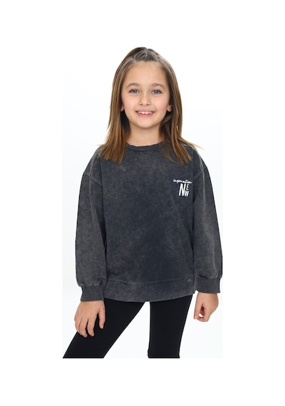 Toontoy Kız Çocuk Inspirotion New Baskılı Sweatshirt Ekru
