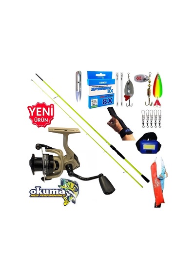Okuma Outrax 3000 270cm 5-55gr Karbon High Tech Turna Spin Olta Takımı Seti