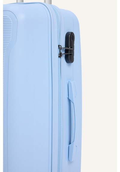 Defacto Unisex Sert Kapaklı Orta Boy Valiz H2407axnsbe813 Mavi-be813