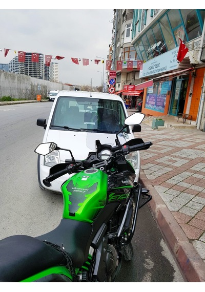 15-18 Kawasaki Versys Uzun Ön Cam Zeus Açık Füme 48cm 4mm