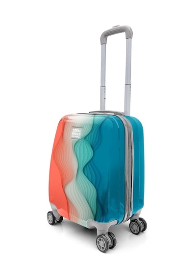 Coral High Renkli Desenli Mini Kabin Boy Valiz 40cm 16762 Çok Renkli