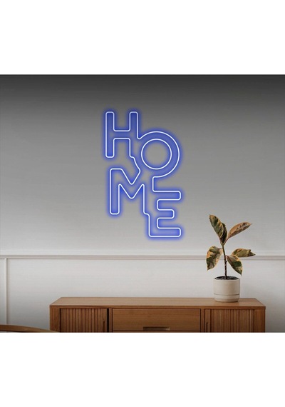 Home Yazılı Neon Tabela Mavi