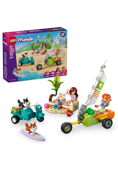 LEGO® Friends Sörfçü Köpekler ve Scooter Macerası 42641 - 6 Yaş ve Üzeri Çocuklar için Mini Bebek İçeren Yaratıcı Oyuncak Yapım Seti(113P)
