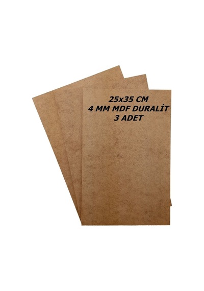 25x35 Cm 3 Adet 4 Mm Mdf Duralit