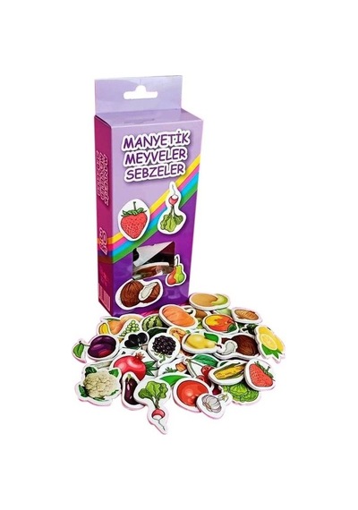 Manyetik Meyveler Sebzeler - 30 Parça