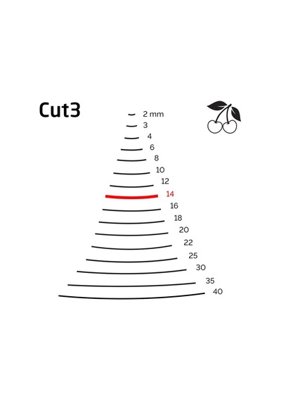 Kirschen 3103014 Düz Oluklu Ağız Oyma Iskarpela Cut3 - 14mm