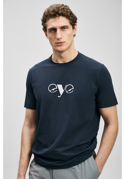 Lufian Larry Modern Grafik T- Shirt Lacivert Lacivert 111020306100200