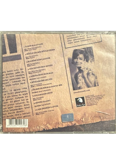 Müzik Cd'sidir Plak Değildir Cd Deniz Seki Aşkların En Güzeli C