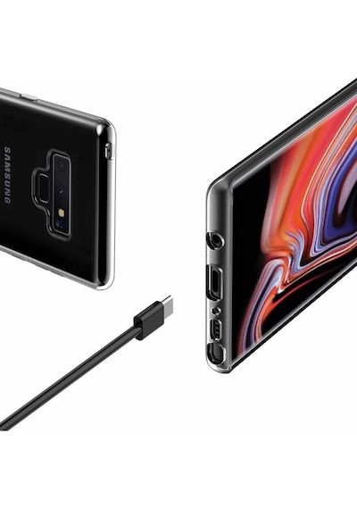 Samsung Galaxy Uyumlu Note 9 Kılıf Şeffaf Silikon Hibrit Case Kapak