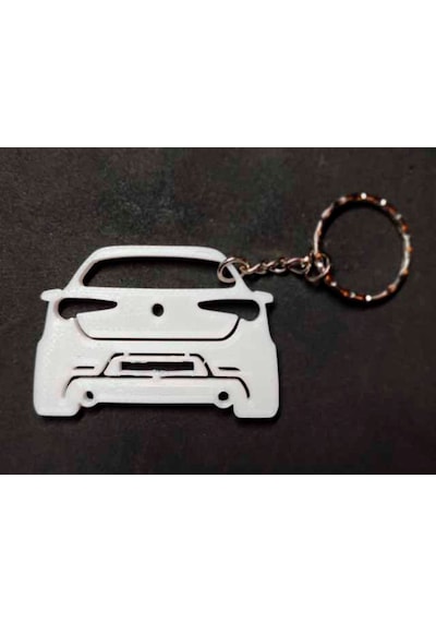 Alfa Romeo Giulietta Anahtarlık Plastik 3d Beyaz