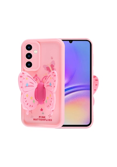 Zore Galaxy Uyumlu A05s Kılıf Kamera Korumalı Figür Tasarımlı Kapya Kapak-pembe Açık Pembe Açık