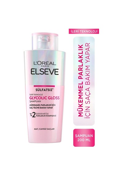 Glycolic Gloss Mükemmel Parlaklık 2'li Saç Bakım Seti: Şampuan & Laminasyon Bakım pktelsglyclcglssmpsacbkmsetsmplmns-10483