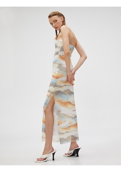 Koton Dresses-haki Desenli