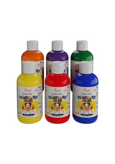Ara Renkler Parmak Boyası 6'lı Set 6x250 Gr Diğer