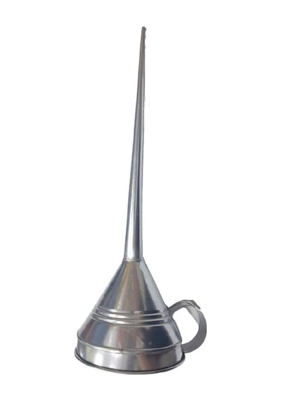 50 Cm Galvaniz Sivri Mazot Hunisi Yağ Hunisi