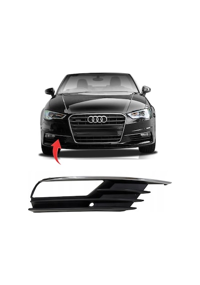 Audi A3 Sedan Sağ Sis Kapagı Sisli Kromlu 8V5807682A