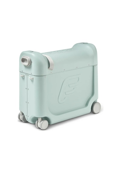 Stokke Jetkids Bedbox, Uçak Koltuklarına Uyumlu Binilebilir Çocuk Valizi Yeşil