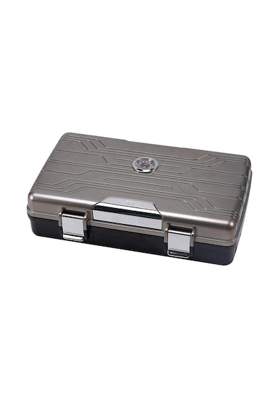 Silver Match Seyahat Tipi Puro Kutusu Humidor Metalik Gri 10's