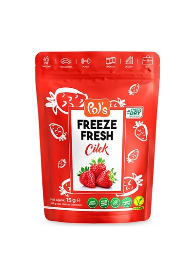 Pol's Freeze Fresh Çilek 15 G - 7 Adet Tarı