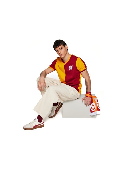 Gsstore Galatasaray Erkek Metin Oktay T-shirt E88098 Sarı - Kırmızı