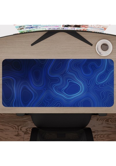 Topografi Oyuncu Gaming Mouse Pad Topography Kauçuk Kaymaz Taban Mousepad V1, 70x30 Xl