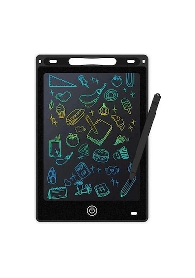 20 Inc Renkli Lcd Grafik Dijital Kalemli Çizim Tableti Yazı Tahta Not Yazma Eğitim Tableti Siyah Diğer