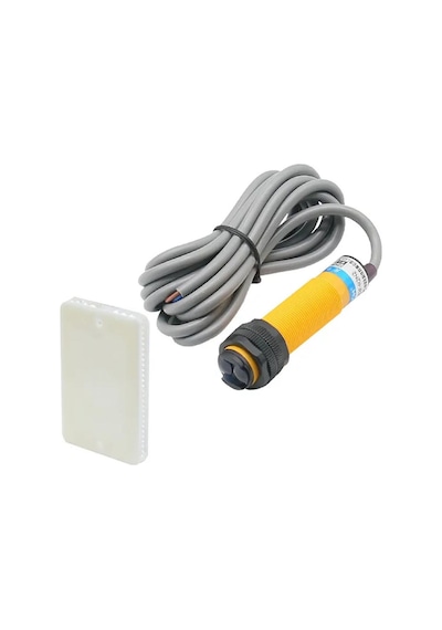 E3f-r2n2 Reflektörlü Ir Kızılötesi Mesafe Sensör Npn Nc İnfrared Optik 2 Metre Engel Cisim